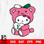 Eastern Michigan Eagles Cute Hello Kitty 3 Svg Eps Dxf Png File, Digital Download, Instant Download