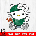 Eastern Michigan Eagles Cute Hello Kitty Football 11 Svg Eps Dxf Png File, NCAA svg, Digital Download, Instant Download