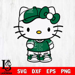 Eastern Michigan Eagles Cute Hello Kitty Football 2 Svg Eps Dxf Png File, NCAA svg, Digital Download, Instant Download