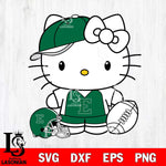 Eastern Michigan Eagles Cute Hello Kitty Football 4 Svg Eps Dxf Png File, NCAA svg, Digital Download, Instant Download