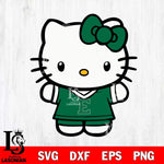 Eastern Michigan Eagles Cute Hello Kitty Football 6 Svg Eps Dxf Png File, NCAA svg, Digital Download, Instant Download