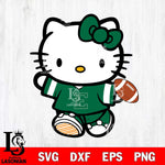 Eastern Michigan Eagles Cute Hello Kitty Football 7 Svg Eps Dxf Png File, NCAA svg, Digital Download, Instant Download