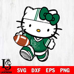 Eastern Michigan Eagles Cute Hello Kitty Football 9 Svg Eps Dxf Png File, NCAA svg, Digital Download, Instant Download