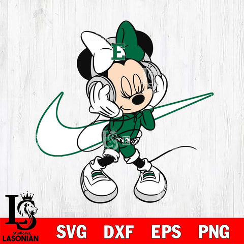 Eastern Michigan Eagles Cute Minnie Mouse Dancing Svg Eps Dxf Png File, NCAA svg, Digital Download, Instant Download