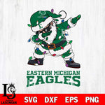 Eastern Michigan Eagles Dabbing Santa Claus Ugly Christmas Svg dxf eps png pdf file,NCAA svg,Digital Download,Cricut file