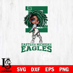 Eastern Michigan Eagles Fan Girl Svg Eps Dxf Png File, Digital Download, Instant Download