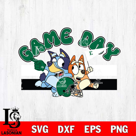 Eastern Michigan Eagles Game Day Bluey Svg Eps Dxf Png File, Digital Download, Instant Download