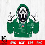 Eastern Michigan Eagles Ghostface Scream Football Halloween Svg Eps Dxf Png File, NCAA svg, Digital Download, Instant Download