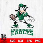 Eastern Michigan Eagles Goofy Disney, Svg Eps Dxf Png File, Digital Download