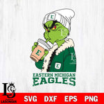 Eastern Michigan Eagles Grinch Bougie Football Svg Eps Dxf Png File, Digital Download, Instant Download