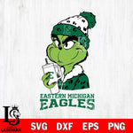 Eastern Michigan Eagles Grinch Bougie Leopard Svg Eps Dxf Png File, Digital Download, Instant Download