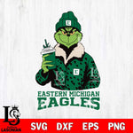 Eastern Michigan Eagles Grinch Christmas Cut Files Cricut, Svg Dxf Eps Png file, Digital download , Silhouette