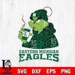 Eastern Michigan Eagles Grinch Leopard Christmas Cut Files Cricut, Svg Dxf Eps Png file, Digital download , Silhouette