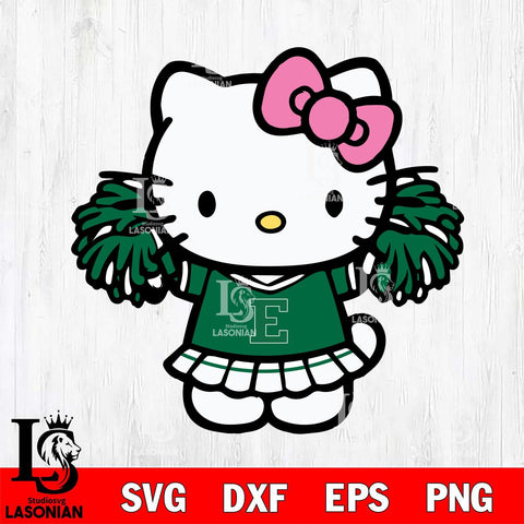 Eastern Michigan Eagles Hello Kitty Cheerleader 3 Svg Eps Dxf Png File, Digital Download, Instant Download