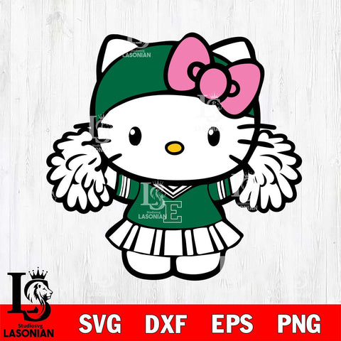 Eastern Michigan Eagles Hello Kitty Cheerleader 5 Svg Eps Dxf Png File, Digital Download, Instant Download