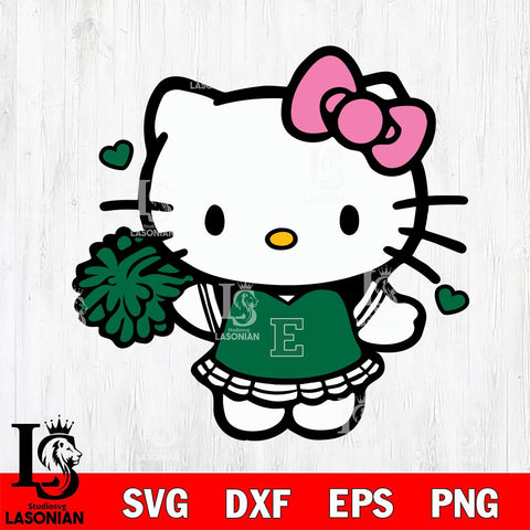 Eastern Michigan Eagles Hello Kitty Cheerleader 6 Svg Eps Dxf Png File, Digital Download, Instant Download