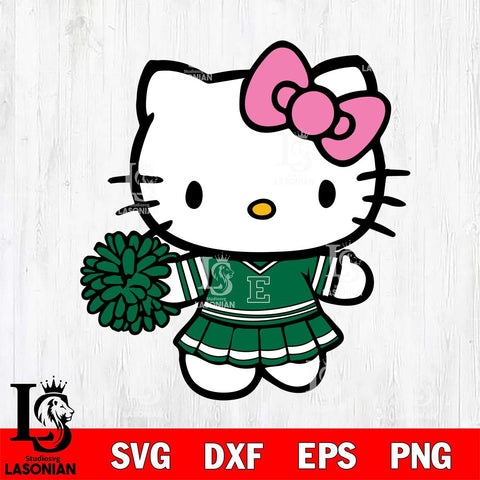 Eastern Michigan Eagles Hello Kitty Cheerleader 8 Svg Eps Dxf Png File, Digital Download, Instant Download