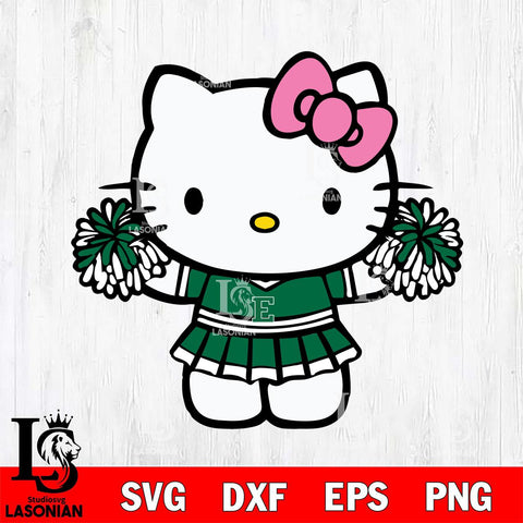 Eastern Michigan Eagles Hello Kitty Cheerleader 9 Svg Eps Dxf Png File, Digital Download, Instant Download