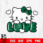 Eastern Michigan Eagles Hello Kitty Love Svg Eps Dxf Png File, Digital Download, Instant Download