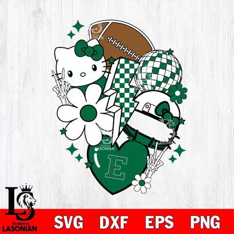 Eastern Michigan Eagles Hello Kitty NCAA 2 Svg Eps Dxf Png File, Digital Download, Instant Download