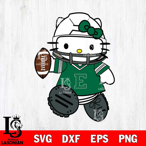 Eastern Michigan Eagles Hello Kitty sport Svg Eps Dxf Png File, NCAA svg, Digital Download, Instant Download