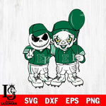 Eastern Michigan Eagles Jack Skellington And Pennywise Football Svg Eps Dxf Png File, NCAA svg, Digital Download, Instant Download