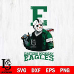 Eastern Michigan Eagles Jason Voorhees 10 Svg Eps Dxf Png File, Digital Download