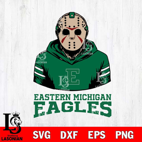 Eastern Michigan Eagles Jason Voorhees 4 Svg Eps Dxf Png File, Digital Download