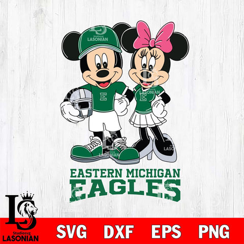 Eastern Michigan Eagles Mickey Minnie Mouse Helmet Svg Eps Dxf Png File, NCAA svg , File Cut , Digital Download , Instant Download, Cut Svg Files