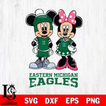 Eastern Michigan Eagles Mickey Minnie Mouse Pink Svg Eps Dxf Png File, NCAA svg , File Cut , Digital Download , Instant Download, Cut Svg Files