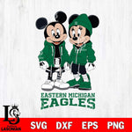 Eastern Michigan Eagles Mickey Minnie Mouse Rugby Svg Eps Dxf Png File, NCAA svg , File Cut , Digital Download , Instant Download, Cut Svg Files