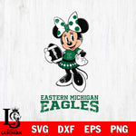 Eastern Michigan Eagles Minnie Mouse, Svg Eps Dxf Png File, Digital Download