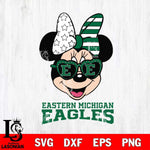 Eastern Michigan Eagles Minnie Mouse Love 2, Svg Eps Dxf Png File, Digital Download