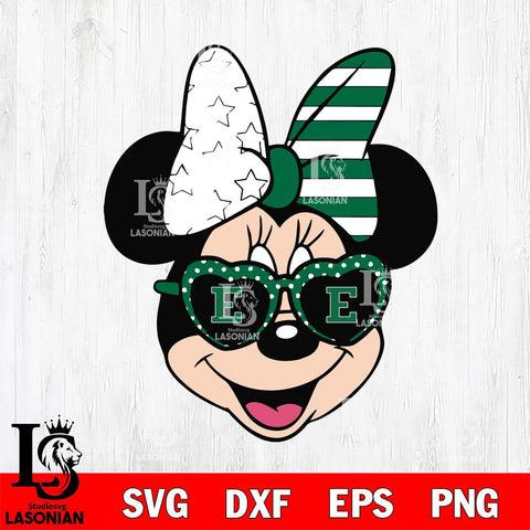 Eastern Michigan Eagles Minnie Mouse Love Svg Eps Dxf Png File, NCAA svg, Digital Download, Instant Download