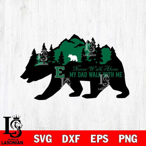 Eastern Michigan Eagles My Dad Walk With Me Svg Eps Dxf Png File, Digital Download, Instant Download