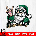 Eastern Michigan Eagles Rock Santa Claus Football Svg dxf eps png pdf file,NCAA svg,Digital Download,Cricut file