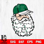 Eastern Michigan Eagles Santa Claus Face Svg dxf eps png pdf file,NCAA svg,Digital Download,Cricut file