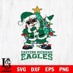 Eastern Michigan Eagles Santa Claus Ugly Christmas Svg dxf eps png pdf file,NCAA svg,Digital Download,Cricut file