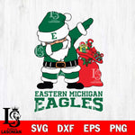 Eastern Michigan Eagles Santa Dabbing Christmas Svg dxf eps png pdf file,NCAA svg,Digital Download,Cricut file