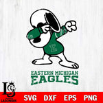 Eastern Michigan Eagles Snoopy Sport 3 Svg Eps Dxf Png File, Digital Download