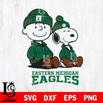 Eastern Michigan Eagles Snoopy Sport 6 Svg Eps Dxf Png File, Digital Download