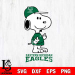 Eastern Michigan Eagles Snoopy Sport 8 Svg Eps Dxf Png File, Digital Download