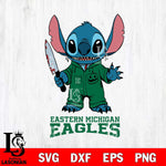 Eastern Michigan Eagles Stitch Horror 2 Svg Eps Dxf Png File, NCAA svg, Digital Download, Instant Download