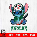 Eastern Michigan Eagles Stitch Jason Voorhees Svg Eps Dxf Png File, NCAA svg, Digital Download, Instant Download