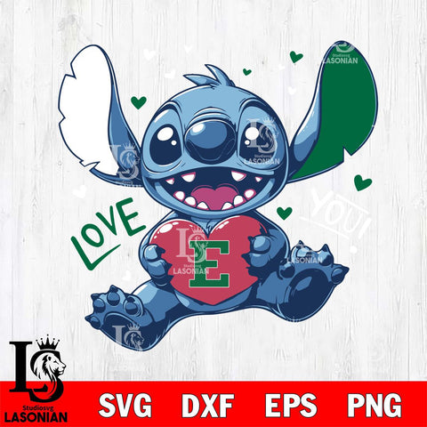 Eastern Michigan Eagles Stitch Love Svg Eps Dxf Png File, NCAA svg, Digital Download, Instant Download