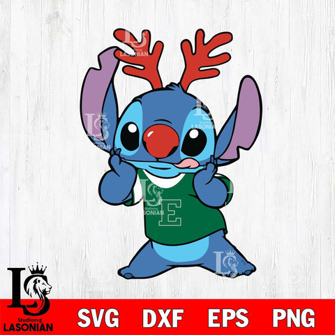 Eastern Michigan Eagles Stitch Reindeer Svg Eps Dxf Png File, Digital Download, Instant Download