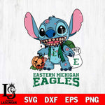 Eastern Michigan Eagles Stitch Zombie Svg Eps Dxf Png File, NCAA svg, Digital Download, Instant Download