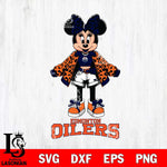 Edmonton Oilers Style Minnie Disney Svg Eps Dxf Png File, Digital Download, Instant Download