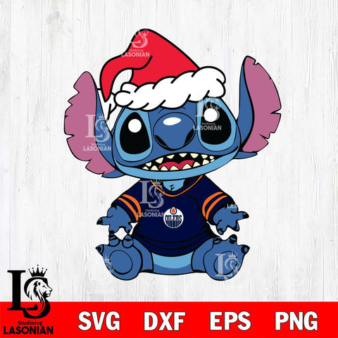 Edmonton Oilers Baby Stitch Christmas Svg Eps Dxf Png File, Digital Download, Instant Download