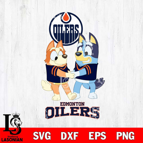 Edmonton Oilers Bluey Chilli Dance Svg Eps Dxf Png File, Digital Download, Instant Download